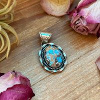 Golden Hills Turquoise Sterling Silver Pendant