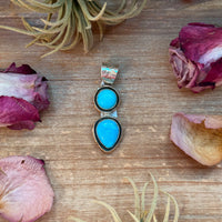 Kingman Turquoise Sterling Silver Pendant