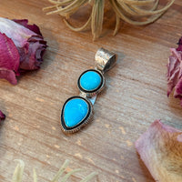 Kingman Turquoise Sterling Silver Pendant