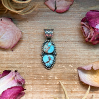 Golden Hills Turquoise Sterling Silver Pendant