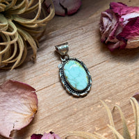 Palomino Turquoise Sterling Silver Pendant – Oval
