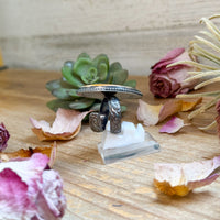 MJ Ring – Sterling Silver Adjustable Orange Spiny Oyster Ring