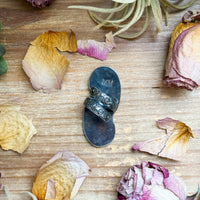 MJ Ring – Sterling Silver Adjustable Double Spiny Oyster Ring