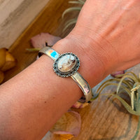Sterling Silver Wild Horse Cuff Bracelet