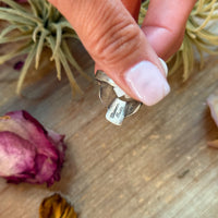 Red Coral Sterling Silver Ring – Size 10 – Native Made by Chimney Butte