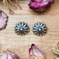 The Pascale Sterling Silver Concho Earrings