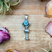 Sterling Silver Golden Hills Turquoise Blossom Pendant