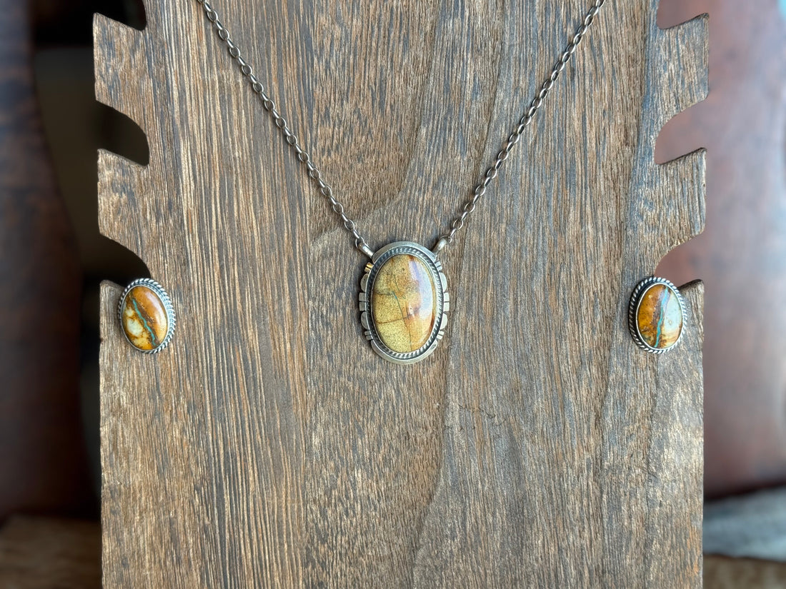 Boulder Turquoise Stud Earrings