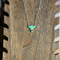 Turquoise Cow Head