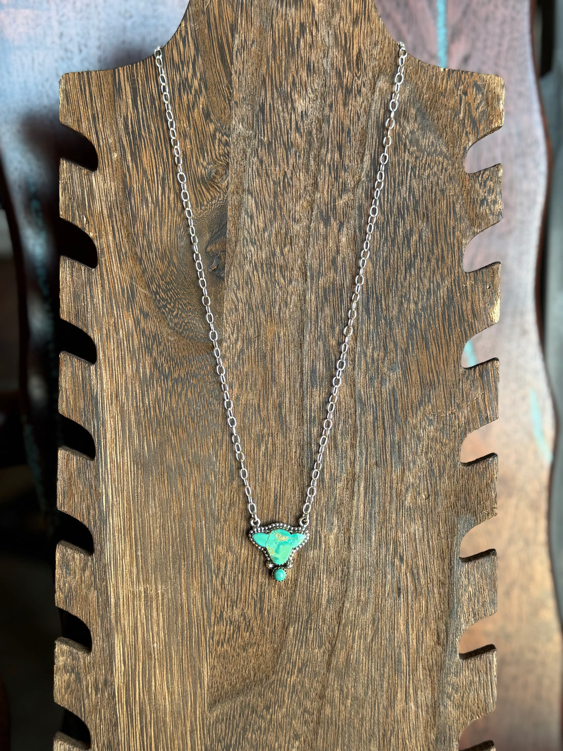 Turquoise Cow Head