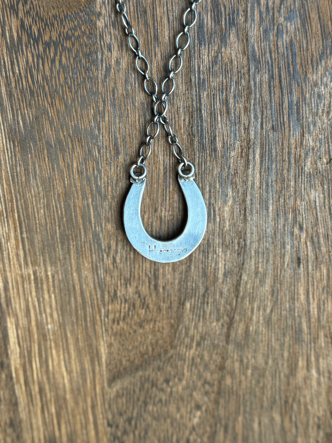 Sterling Horse Shoe with Turquoise Stone