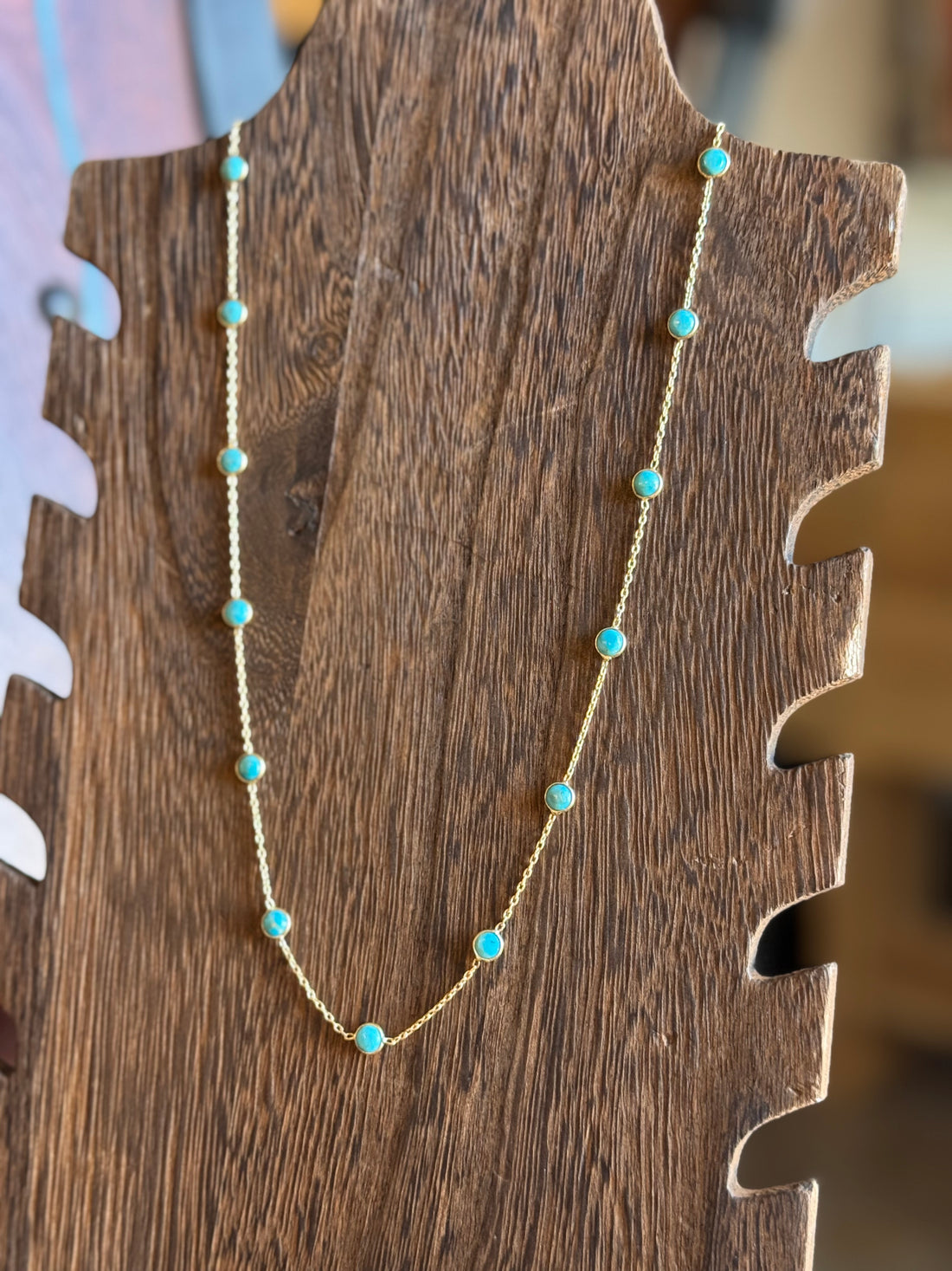 Turquoise and Gold Necklace