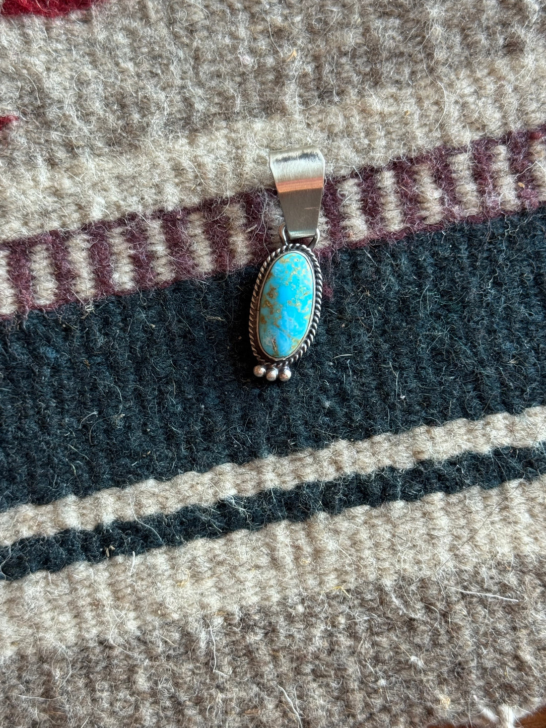 Rena Begay Turquoise Pendant