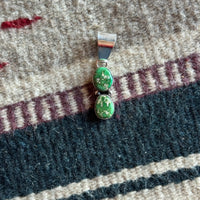 Green Double Stone Pendant