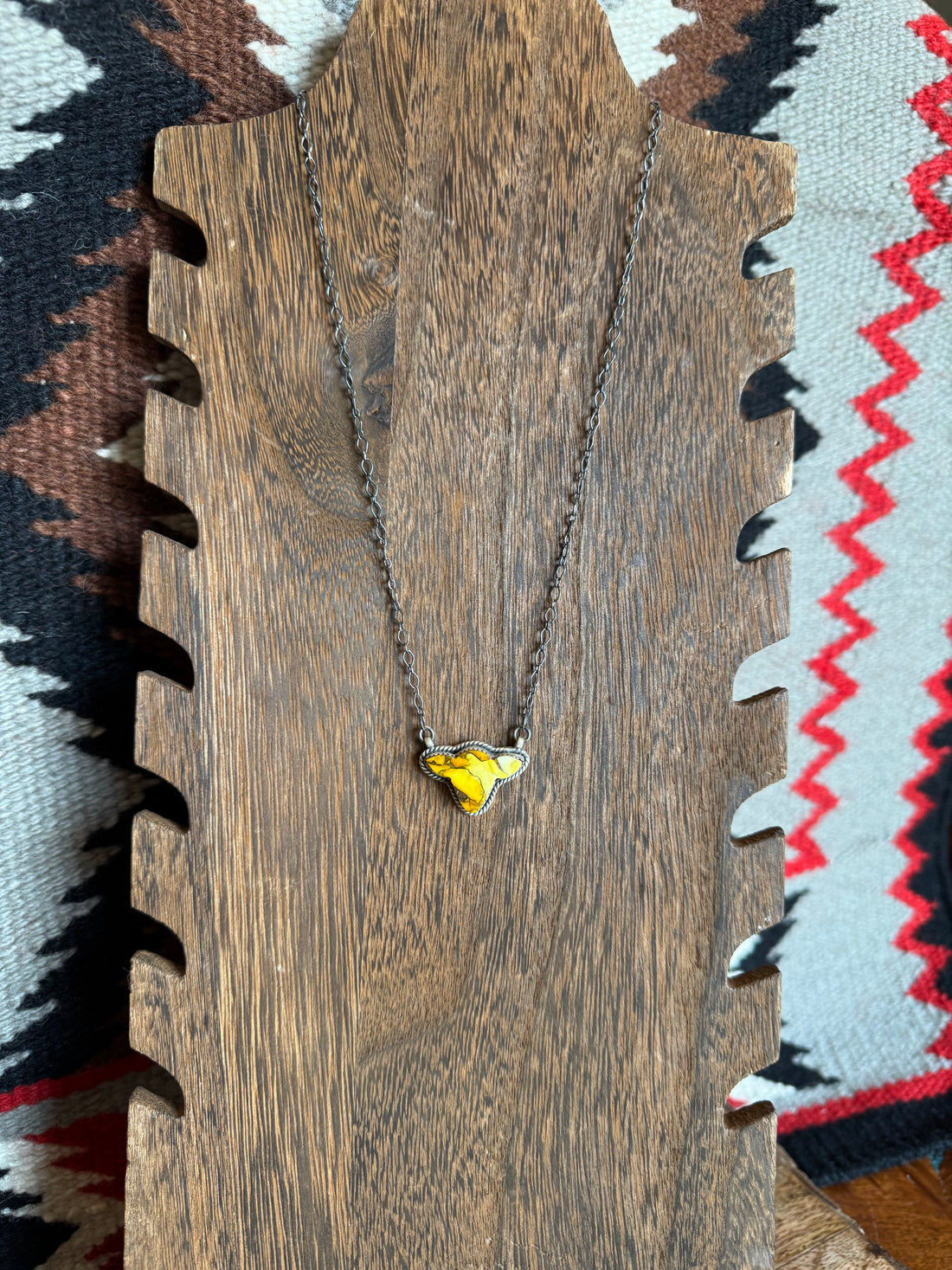 Honey Dahlia Cowhead Necklace