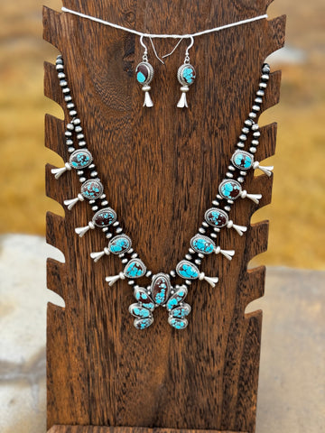 Egyptian Turquoise Squash Blossom