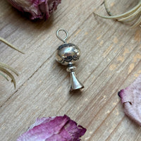 Sterling Silver Fancy Sun Ray Blossom Pendant – Hand Milled by Jason Ogg