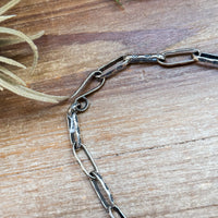 Sterling Silver Medicine Man Eye Paperclip Chain – 22” – Artist Jason Ogg