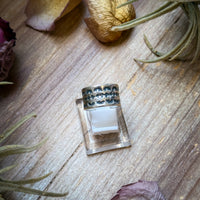 Sterling Silver Hand-Milled Wide Band Mini Sun Ray Stamped Ring – Size 5.5 – Handmade by Artist Jason Ogg