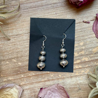 Sterling Silver Tapered Ponca Pearl Dangle Earrings – Artist Jason Ogg