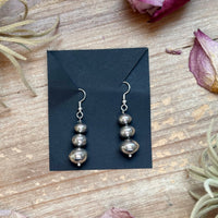 Sterling Silver Tapered Ponca Pearl Dangle Earrings – Artist Jason Ogg