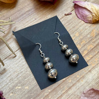 Sterling Silver Tapered Ponca Pearl Dangle Earrings – Artist Jason Ogg
