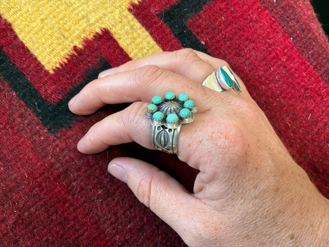 C Shorty Adjustable Cluster Ring