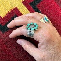 C Shorty Adjustable Cluster Ring