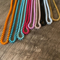 Color chain bike necklace 16 inch