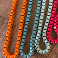 Color chain bike necklace 16 inch