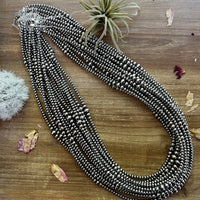 28 inch Sterling Silver Pearls necklace graduated