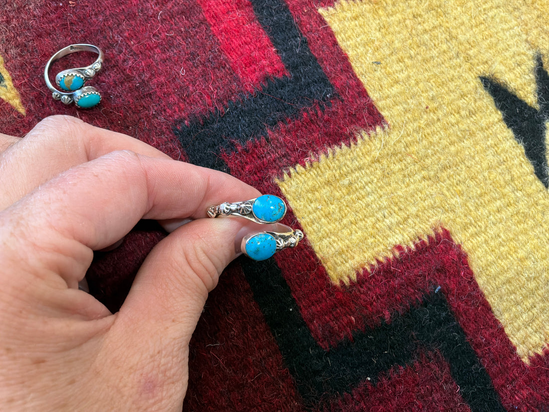 Adjustable Turquoise Wrap Ring