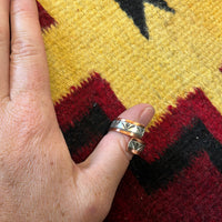 Wylie Secatere Cooper Wrap Ring w/Silver Inlay