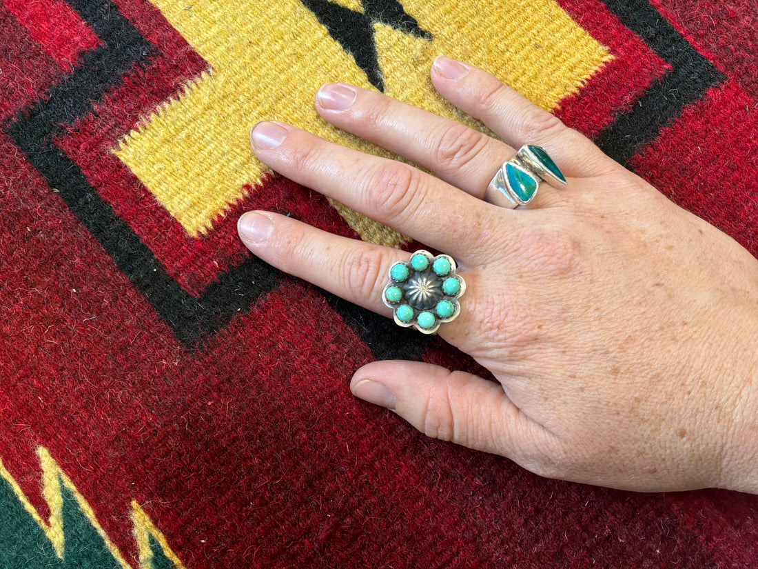 C Shorty Adjustable Cluster Ring