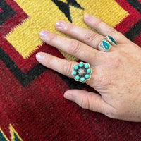 C Shorty Adjustable Cluster Ring