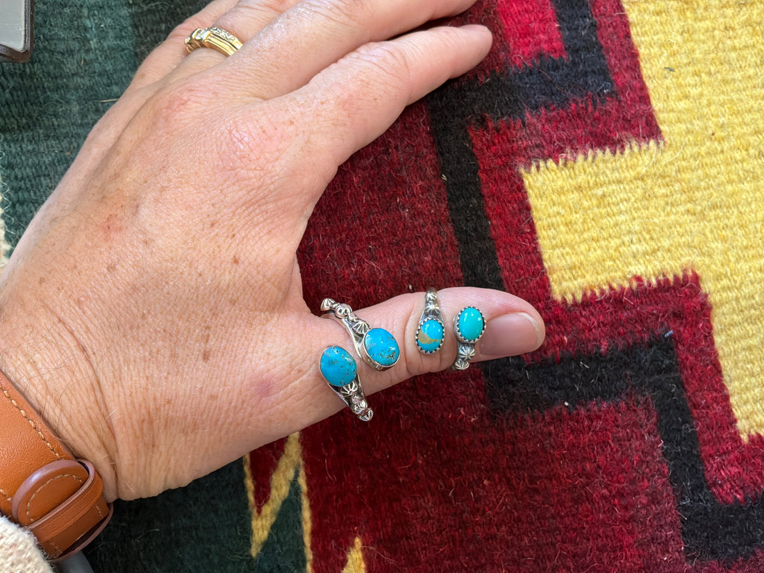 Adjustable Turquoise Wrap Ring