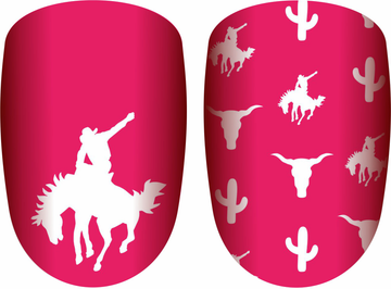 Punchy Pink Nail Strips - Adult & Pedi