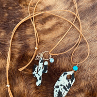 Cowhide Pendent Necklace