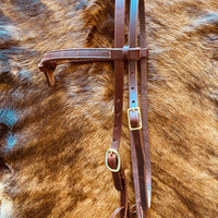 Knotted Cowboy Browband Headstall