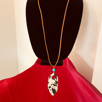 Cowhide Pendent Necklace