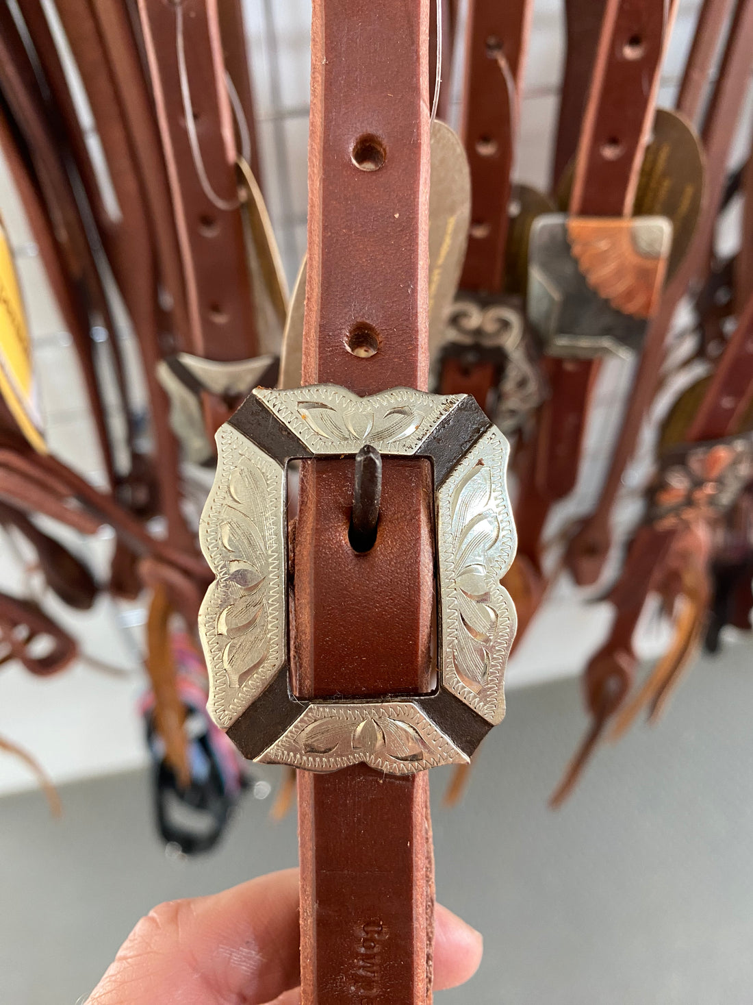 Slot Ear Headstall w/Handmade Buckle