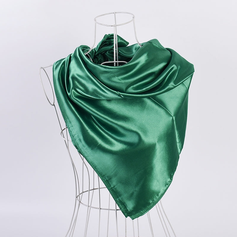 Solid Color Simple Elegant Temperament Retro Scarf