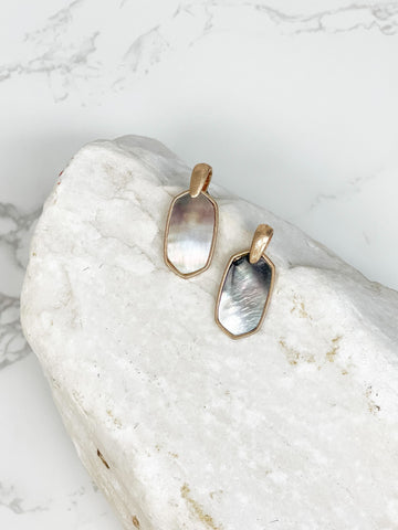 Petite Abalone Dangle Earrings