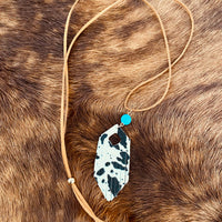 Cowhide Pendent Necklace