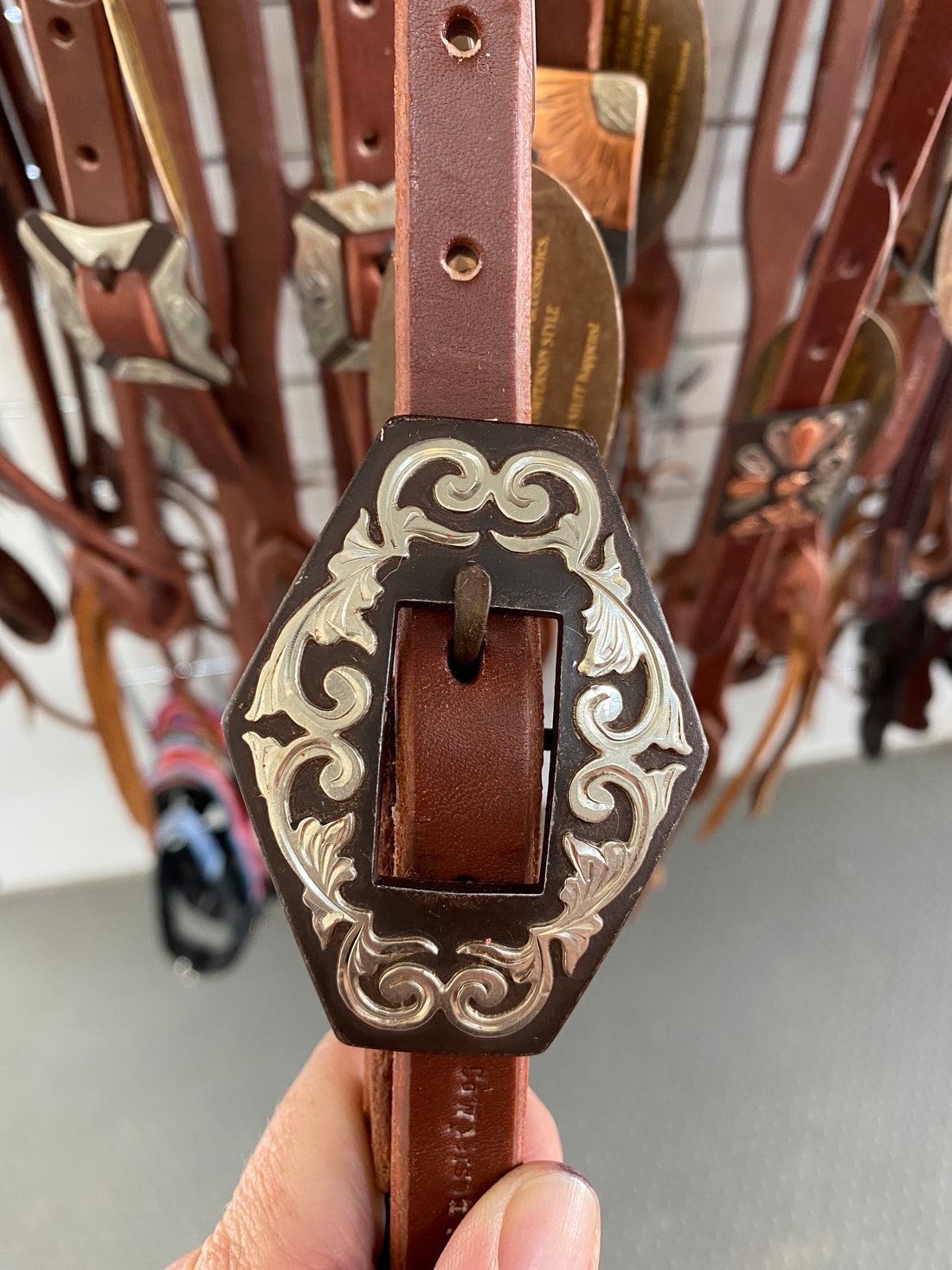 Slot Ear Headstall w/Handmade Buckle