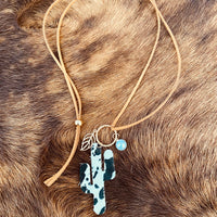 Cowhide Pendent Necklace