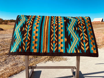 Elements ~ Teal Handloomed Blanket