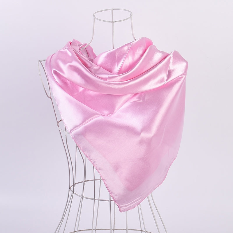 Solid Color Simple Elegant Temperament Retro Scarf