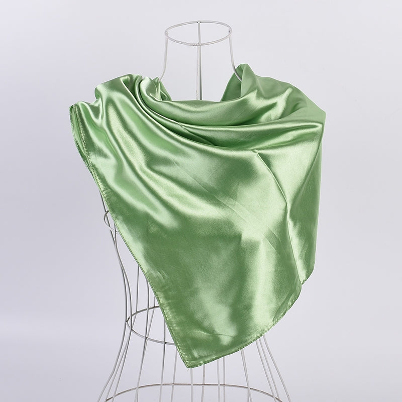 Solid Color Simple Elegant Temperament Retro Scarf