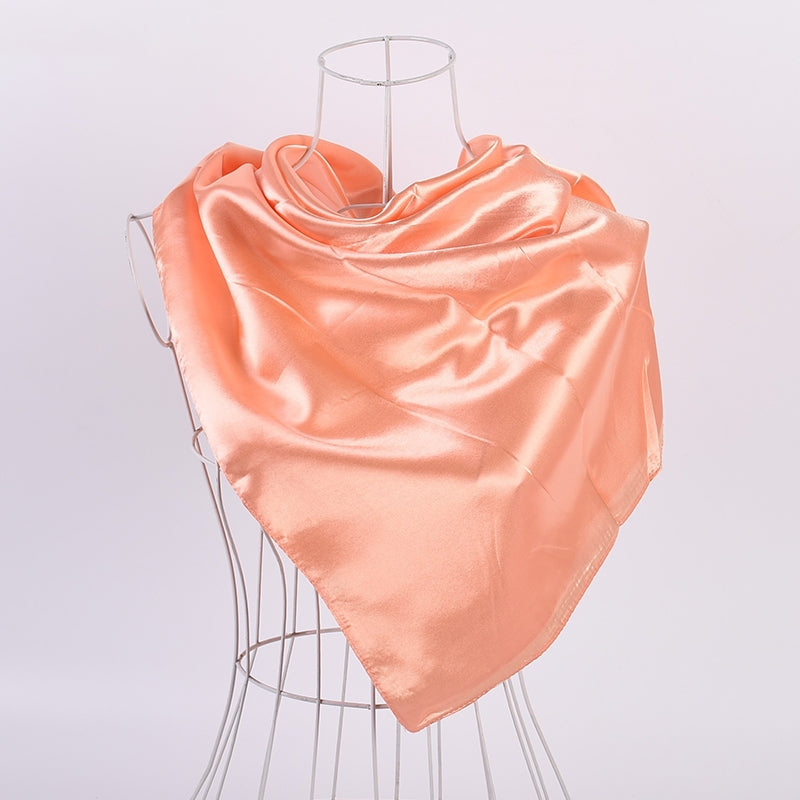 Solid Color Simple Elegant Temperament Retro Scarf